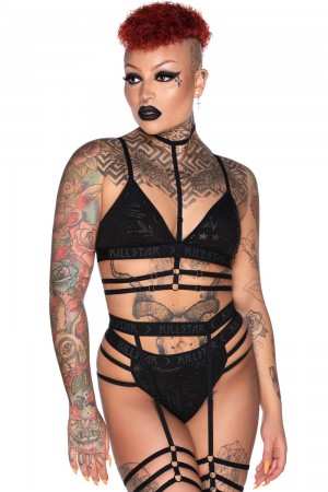 Killstar Hex Club Bralet Černé | BQWEKI-816