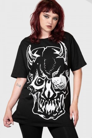 Killstar Hollow Nite T-Shirt Černé | KAVQFP-526