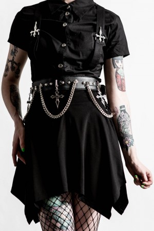 Killstar Hope To Die Cross Belt Černé | RHGJNY-052