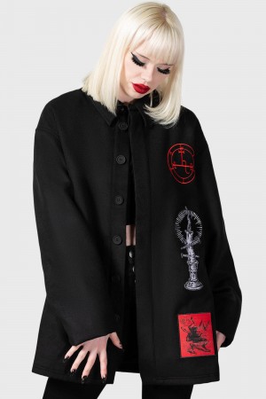 Killstar Incendiary Jacket Černé | SIKZPY-782