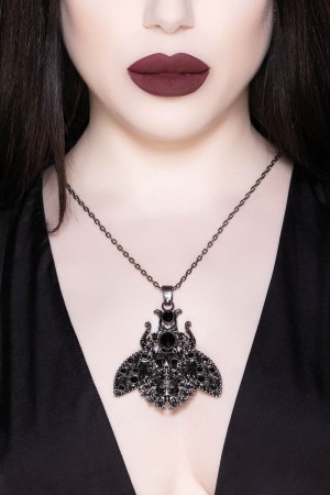 Killstar Insecta Morte Necklace [S] Stříbrné | NOTKZD-146