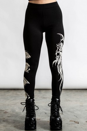 Killstar Insomnia Leggings Černé | DMVPNX-385