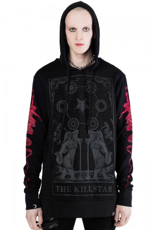 Killstar KILLSTAR Oversized Hoodie Černé | WZOCNX-302