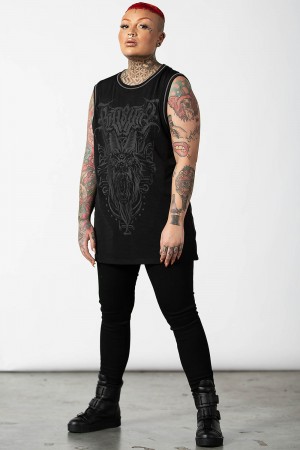 Killstar Knockdown Mesh Vest Černé | HJTVWX-957