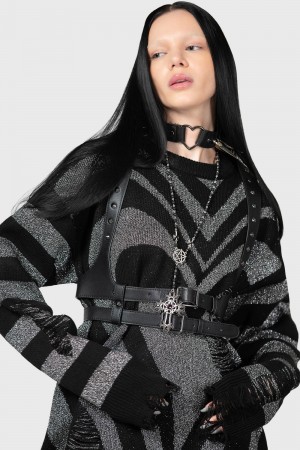 Killstar Libi Svetrové [B] Černé | MATRSF-690