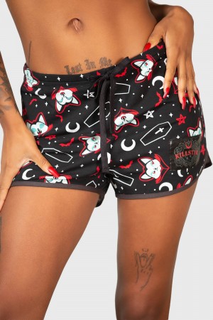Killstar Lil Vampurr Shorts Černé | RLXTZF-269