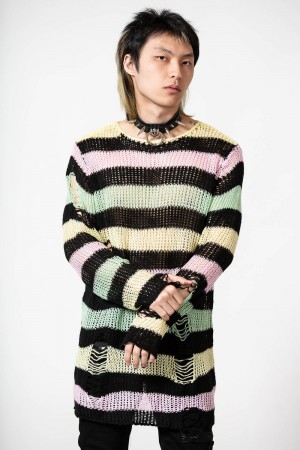Killstar Liqorice Knit Svetrové Multi | UQPNVF-534