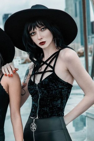 Killstar Lost In Sin Zip Top [B] Černé | IFZPTR-938