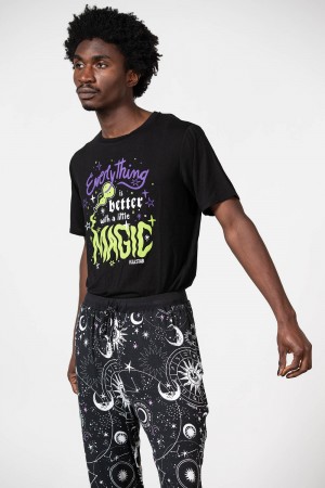 Killstar Magic Rest T-Shirt Černé | NKYPAE-461