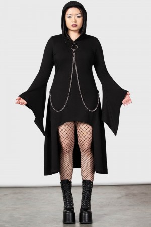 Killstar Malice In Chains Cloak Černé | RQCYLE-415