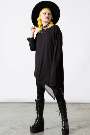 Killstar Manticore Long Sleeve Top Černé | RINEJY-967