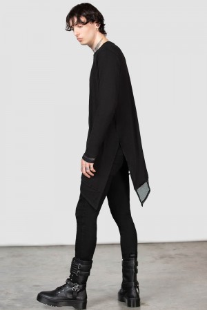 Killstar Manticore Long Sleeve Top Černé | IZHVMX-302