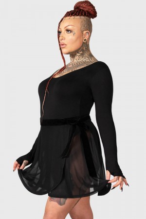 Killstar Margot Skirt Černé | YZJQSC-495