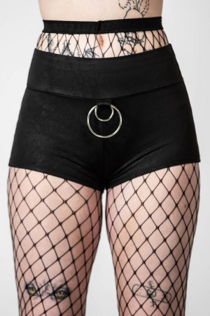 Killstar Melvina Hotpants Černé | VAJXSU-205