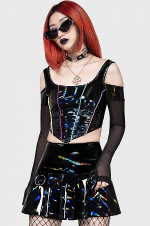 Killstar Midnight's Magic Corset Top Rainbow | RZXTHI-629