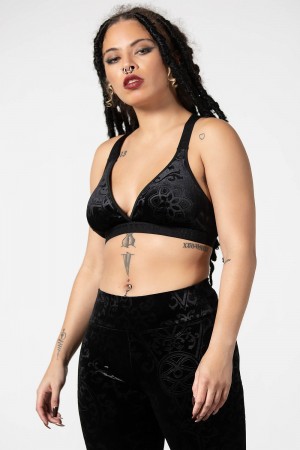 Killstar Moody Bralet Černé | VQKDAS-385