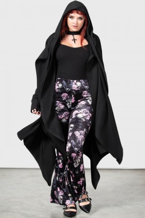 Killstar Moondance Bell Bottoms [BLACK/PINK] Růžové | SPDVQW-893