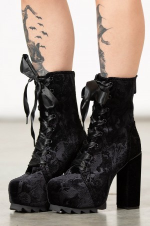 Killstar Mormaer Boots Černé | DXGFJK-561