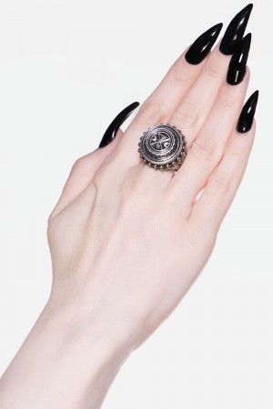 Killstar Murmur Ring Stříbrné | AHCVES-549