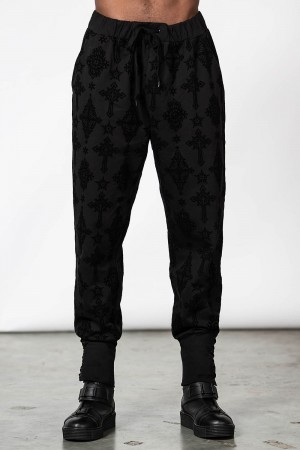 Killstar Night Thirst Joggers Černé | MIREJB-546