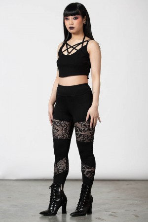 Killstar Nixie Leggings Černé | VSEDTN-098