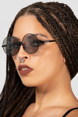 Killstar Nocturnal Daze Sunglasses [B] Černé | YQFVOA-305