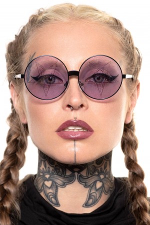 Killstar Nocturnal Daze Sunglasses [LILAC] Lilac | RGYEPD-576