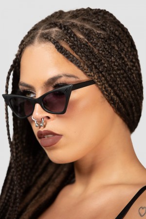 Killstar Nyte Sunglasses [B] Černé | DQXCUO-703