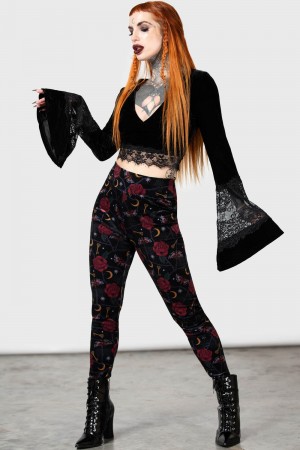 Killstar Ora Leggings Černé | IBPGSJ-217
