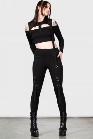 Killstar Oryx Leggings Černé | TKMIOH-507