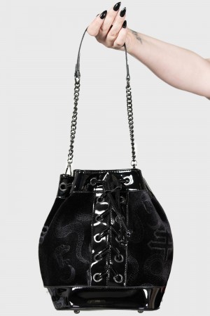 Killstar Otherworld Drawstring Bag Černé | ESHYJV-218