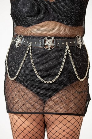 Killstar Our Inner Circle Belt [PLUS] Černé | GHJPMC-640