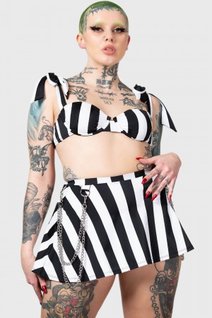 Killstar Pantha's Prowl Swim Skirt Černé | EDUZPK-276