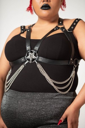 Killstar Party Ghoul Harness [PLUS] Černé | GQBOJR-142
