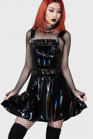 Killstar Paryce Alive Pinafore Rainbow | MJKAOG-576