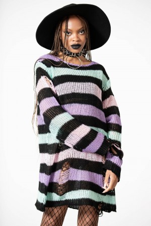 Killstar Pastel Punk Knit Svetrové Multi | MYBVIX-458