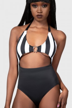 Killstar Pollienar Swimsuit Černé | ZOHYBN-128