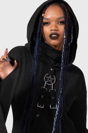 Killstar Potionmaster Cloak Černé | KHMESW-246