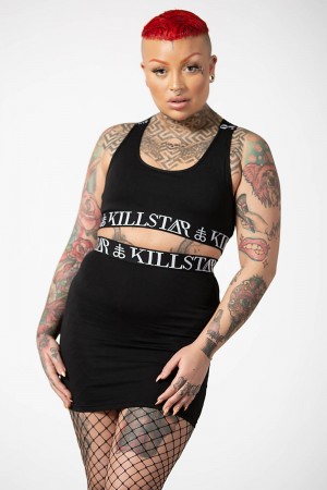 Killstar Prime Time Mini Skirt Černé | UIMWQF-031