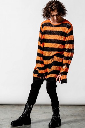 Killstar Pumpkin Knit Svetrové Oranžové | TPYQUD-509