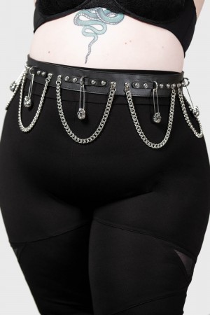 Killstar Punktured Belt [PLUS] Černé | UECTBV-892