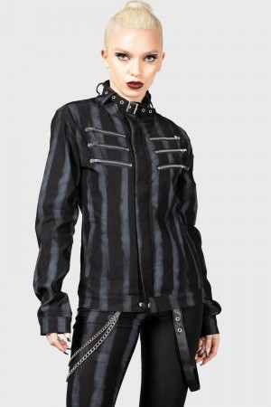 Killstar Reign And Roar Jacket Černé | EGAIOB-265