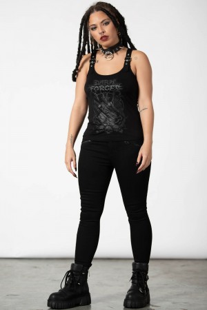 Killstar Remix Vest Top Černé | YKPJTM-572