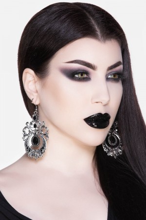 Killstar Samara Earrings Stříbrné | IPDVTH-561