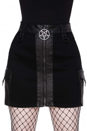 Killstar Shelia Skirt Černé | UBCJQH-652
