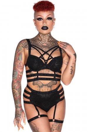 Killstar Sixth Sense Bra Černé | BCGLPH-862