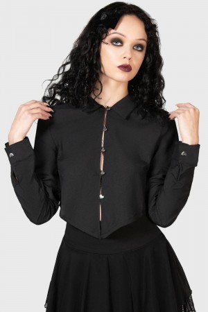 Killstar Sofia Shirt Černé | GRMNFA-523