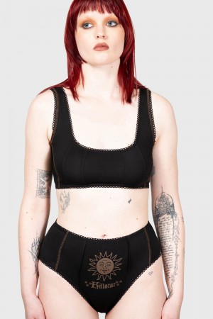 Killstar Solar Solstice Bralet Černé | BEYUFV-301