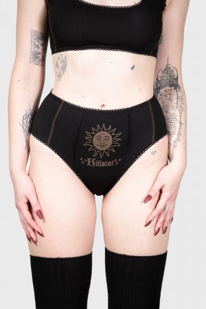 Killstar Solar Solstice Panty Černé | TBOMJF-537