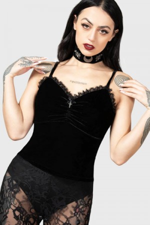 Killstar Sorrow For Sin Top Černé | LWVUTE-642